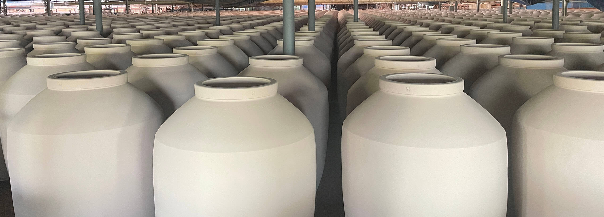 Large Terracotta Jar Jars Waiting For Natural Drying In The Drying Room Large Terracotta Jar Jars Waiting For Natural Drying In The Drying Room