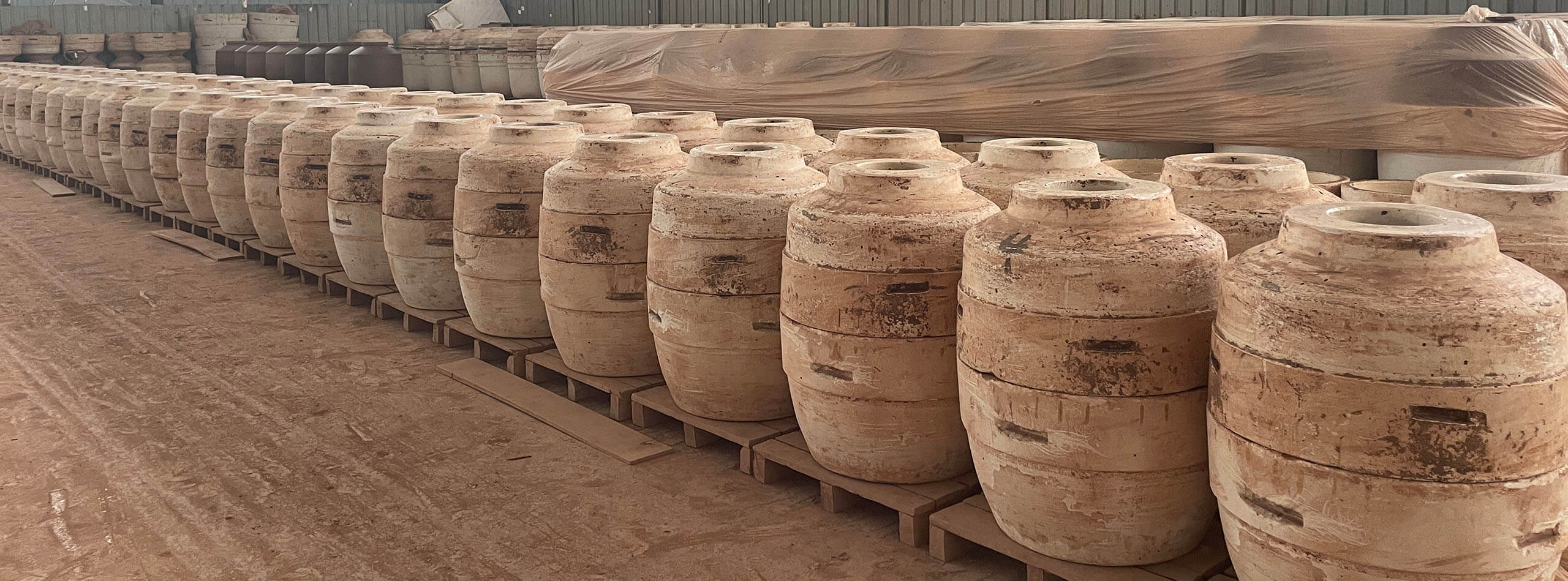 We use gypsum mold making technology for shaping terracotta jars We use gypsum mold making technology for shaping terracotta jars