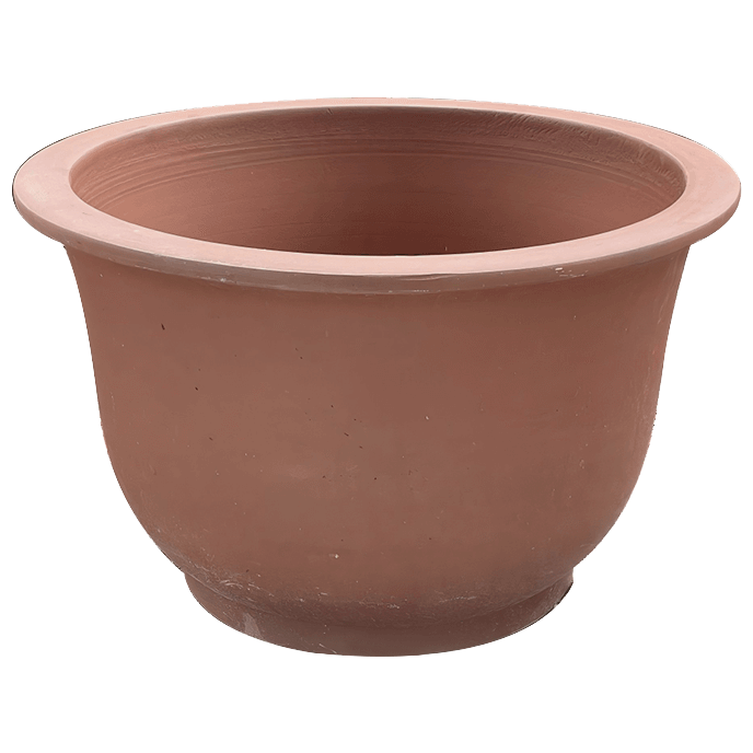 High 40cm plain terracotta plant pots