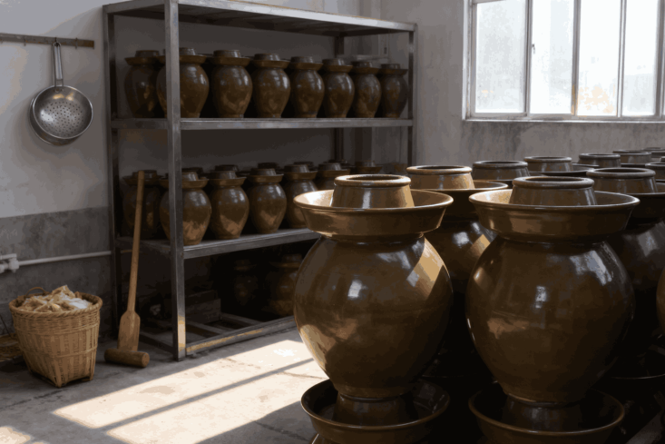 Kimchi crocks suitable for fermentation in food workshops