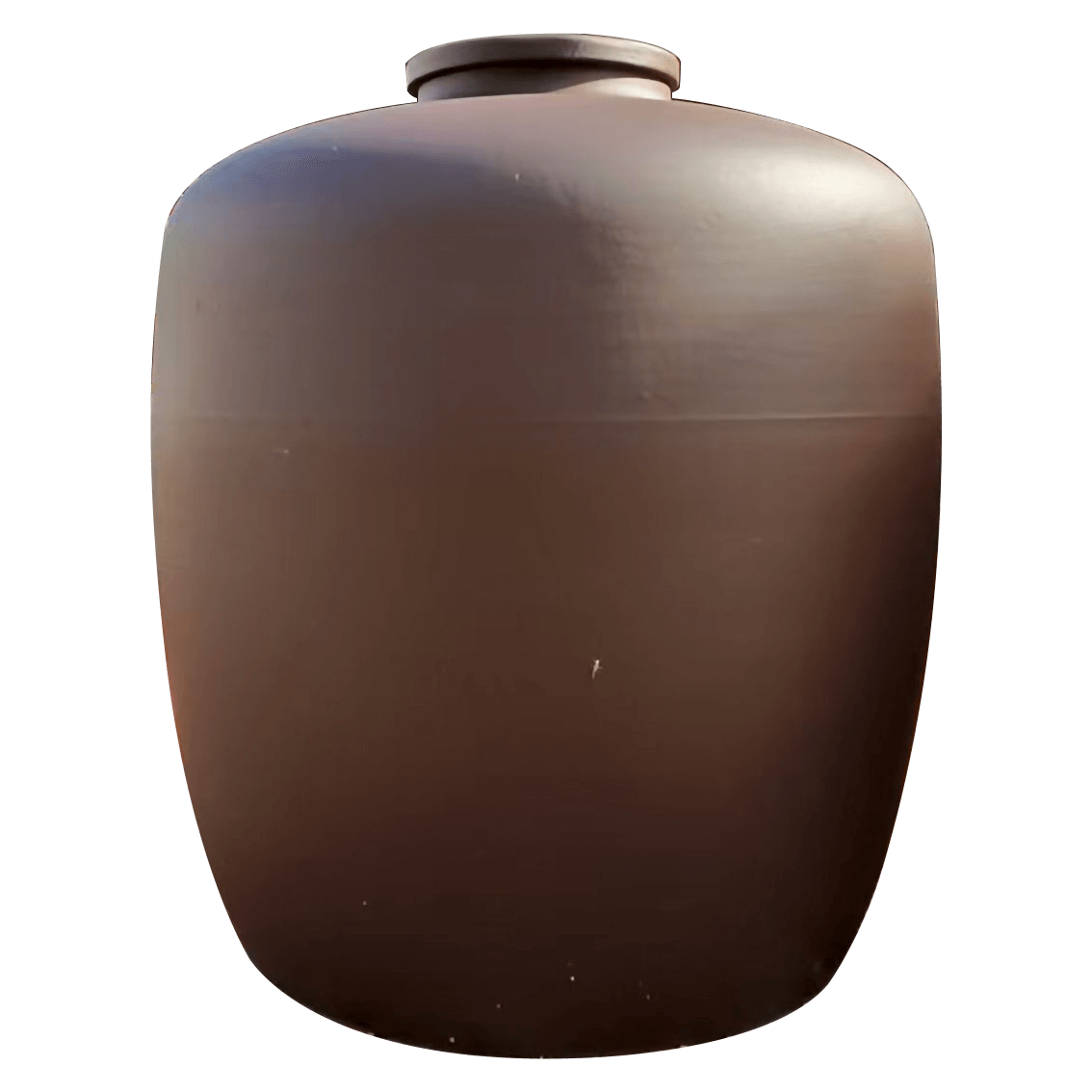 Purple clay glazed wine jar