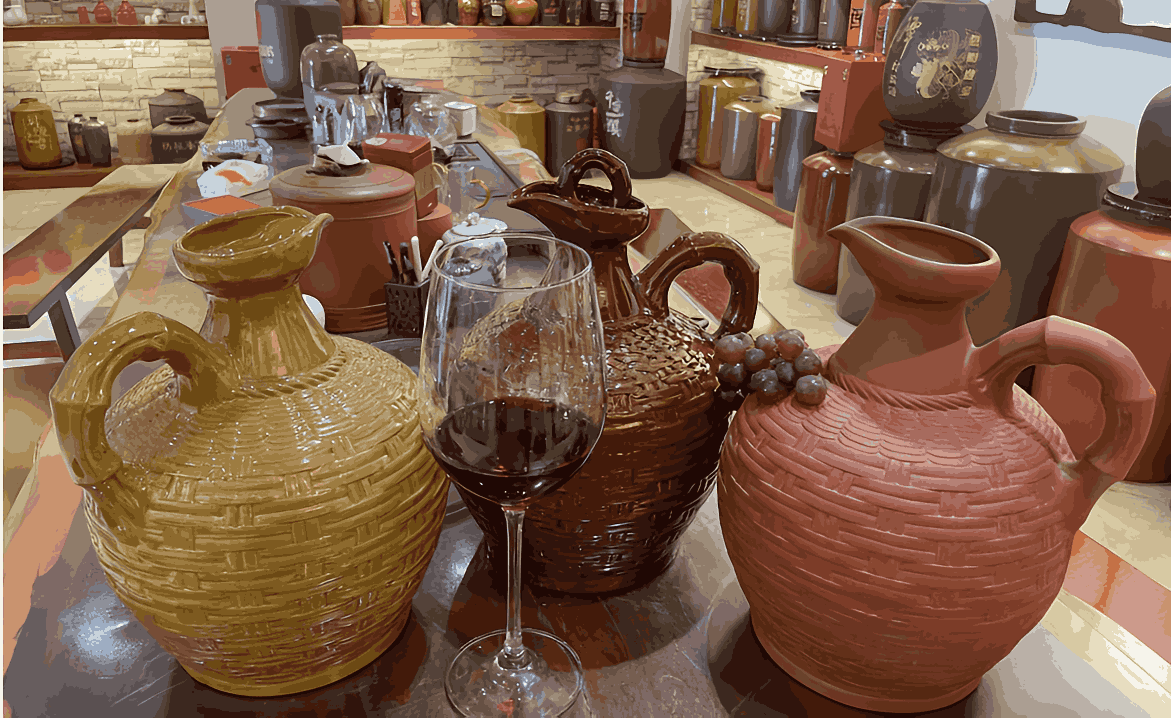 Definition and use of terracotta wine jug