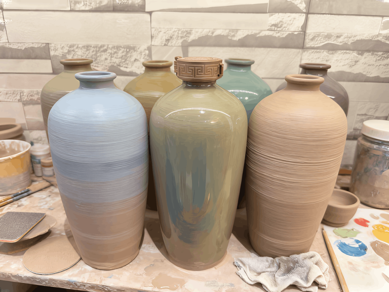 Terracotta Bottle Painting