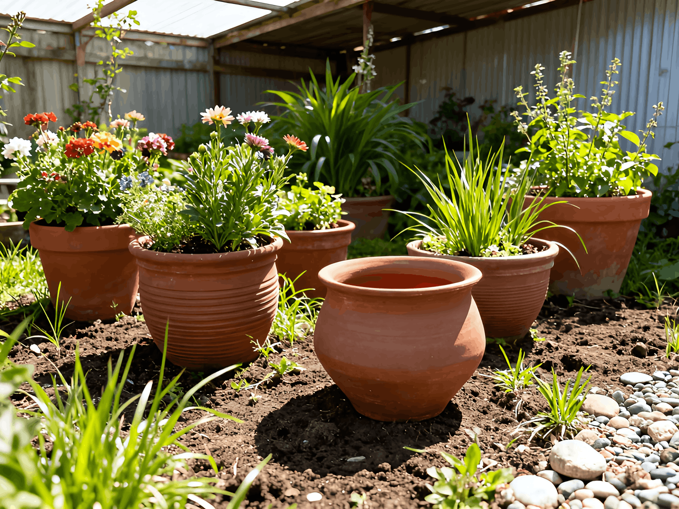Terracotta Plant Pot suitable for horticultural plant cultivation