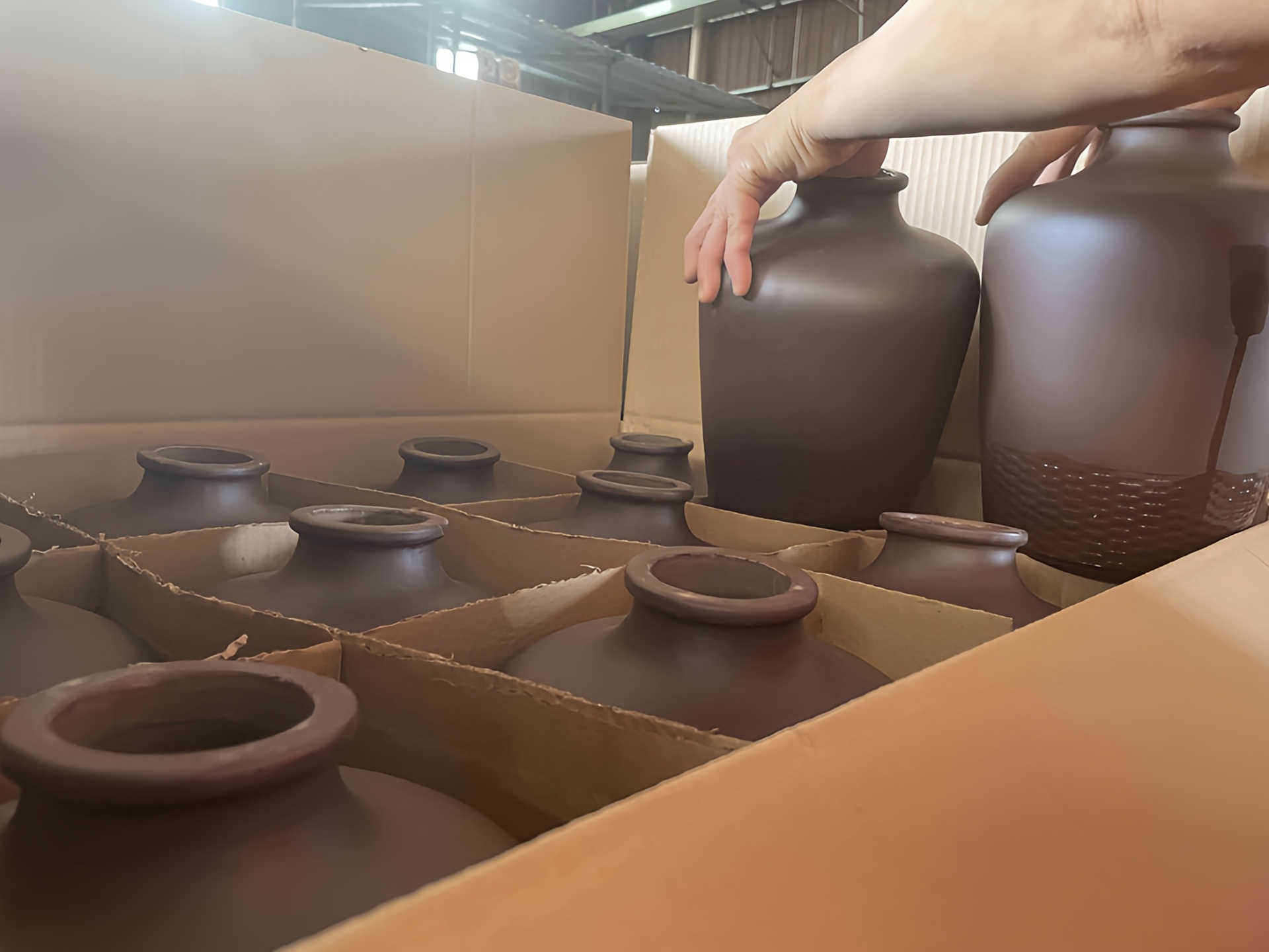 The Terracotta Bottle is packaged in Valen carton compartments