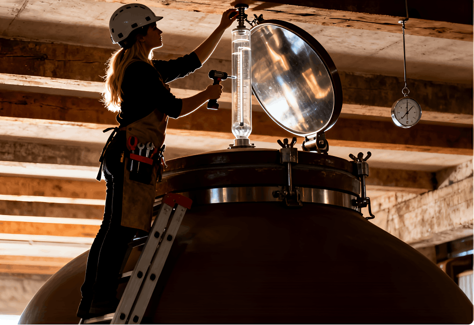 Winemaker conducts field tests on amphora terracotta