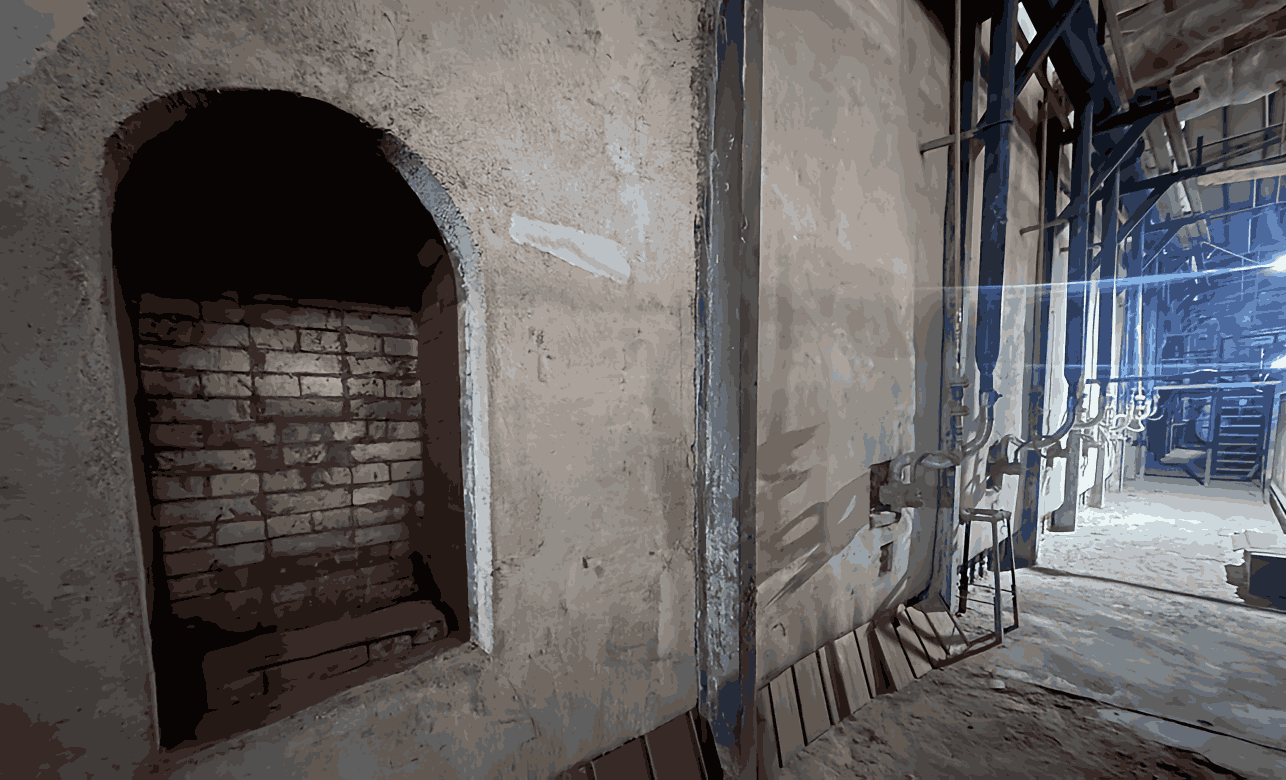 Tunnel kiln used for firing Terracotta Amphora