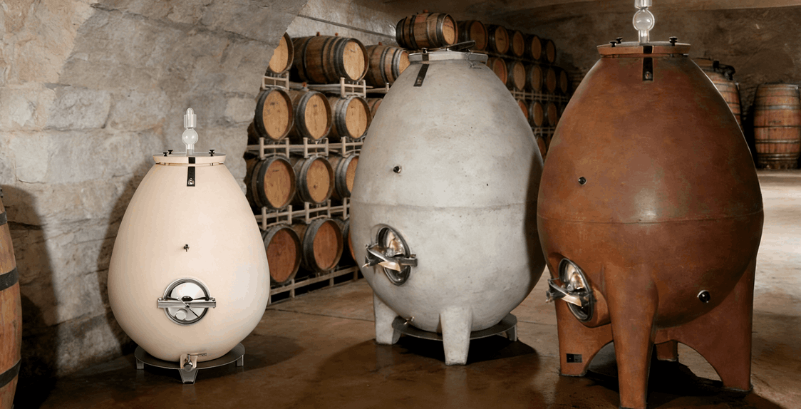 amphora vs concrete tanks for wine fermentation