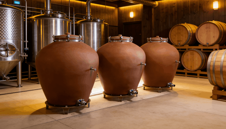 amphora winemaking for natural and organic wines